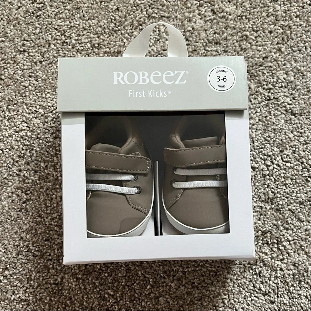 Robeez Tan Baby Walker Shoes